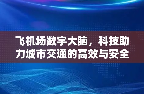 飞机场数字大脑,科技助力城市交通的高效与安全 飞机场数字大脑,科技助力城市交通的高效与安全