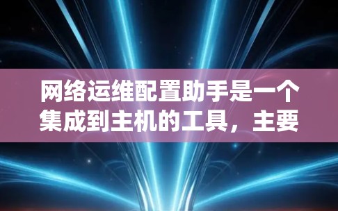 网络运维配置助手是一个集成到主机的工具，主要用于管理网络设备的配置、维护和管理。以下是一个详细的步骤指南，帮助您系统地使用该工具